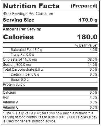 Pierce Chicken Marinated Chicken Breast Fillet, 18 Pound