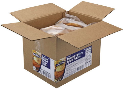 Country Pride Breaded Chicken Breast Patty, 5 Pound -- 2 per case