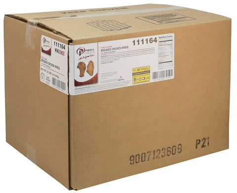 Wing Dings 1st and 2nd Sections Breaded Cooked Chicken Wings, 4 Pound -- 8 per case