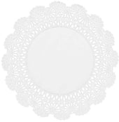 Brooklace White Cambridge Paper Doily, 6 inch -- 10000 per case.