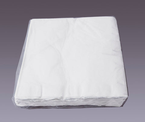 Hoffmaster 2 Ply White Paper Dinner Napkin, 15 x 17 inch, 50 count per pack -- 60 per case.