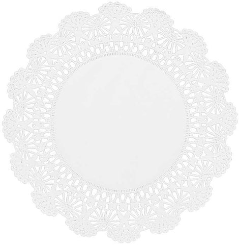 Brooklace White Cambridge Paper Doily, 12 inch -- 4000 per case.
