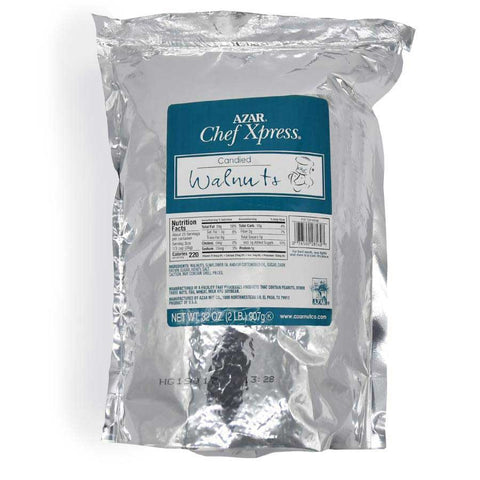 Azar Nut Large Pieces Chef Xpress Candied Walnut, 2 Pound, 11 X 8.5 X 6.25 Inch -- 3 Per Case.
