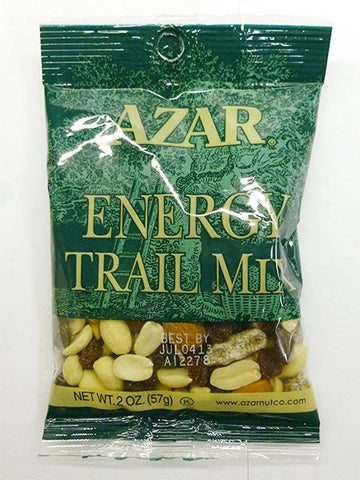 Azar Nut Energy Trail Mix, 2 Ounce -- 48 per case.