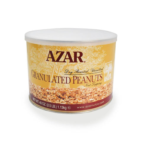 Azar Peanut Granules Topping Dried/Us, 2.5 Pound -- 6 Case