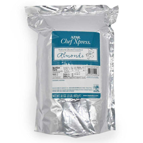 Chef Xpress Sliced Natural Almonds, 2 Pound -- 3 per case