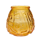 Sterno Euro Venetian Amber Wax Filled Glass Candle -- 12 per case.