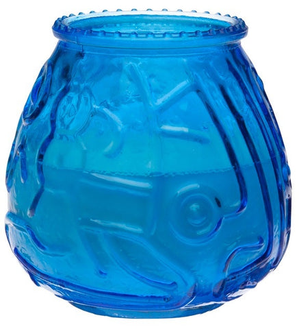 Sterno CandleLamp Euro Venetians Blue Glass Candle -- 12 per case
