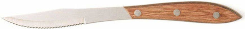Walco Stainless Steak Knife Pakka Wood Handle, 4 inch -- 2 per case
