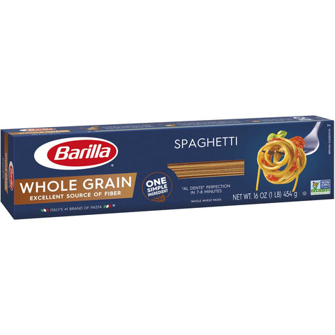 Barilla Whole Grain Spaghetti Pasta, 16 Ounce -- 20 per case.
