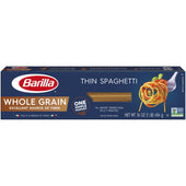 Barilla Whole Grain Thin Spaghetti Pasta, 16 Ounce -- 20 per case.