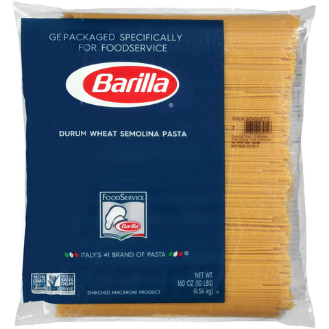 Barilla Thick Spaghetti Pasta, 10 Pound -- 2 Case