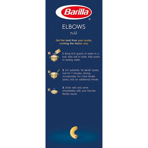 Barilla Elbow Pasta, 2 Pound -- 8 Case