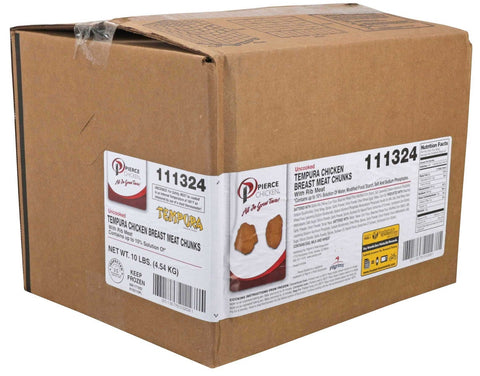 Pierce Chicken Uncooked Tempura Chicken Breast Chunks, 5 Pound -- 2 per case