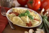 Rosina Food Medium Square Cheese Ravioli Pasta -- 280 per case.