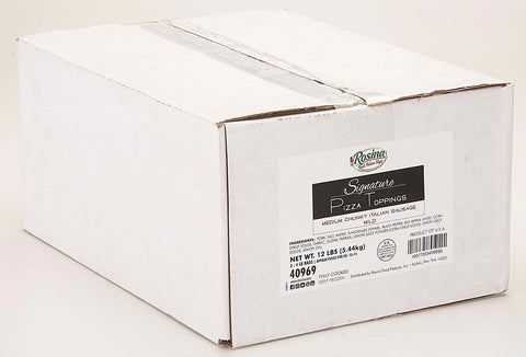 Rosina Mild Medium Chunky Italian Sausage Pizza Topping, 4 Pound -- 3 per case