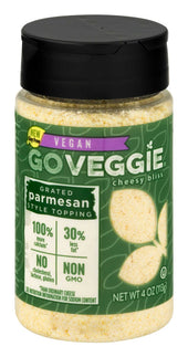 Go Veggie Vegan Soy Free Grated Parmesan Cheese, 4 Ounce -- 6 per case.
