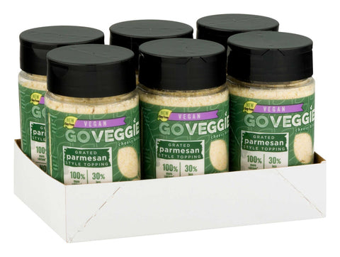 Go Veggie Vegan Soy Free Grated Parmesan Cheese, 4 Ounce -- 6 per case.