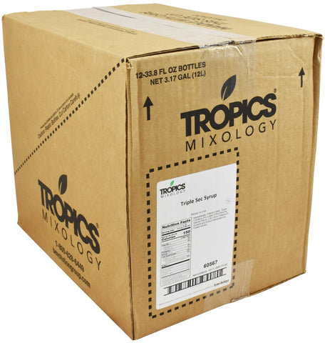 Tropics Ready To Use Triple Sec Syrup, 1 Liter -- 12 per case