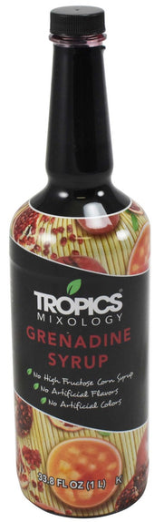 Tropics Ready To Use Grenadine Syrup, 1 Liter -- 12 per case