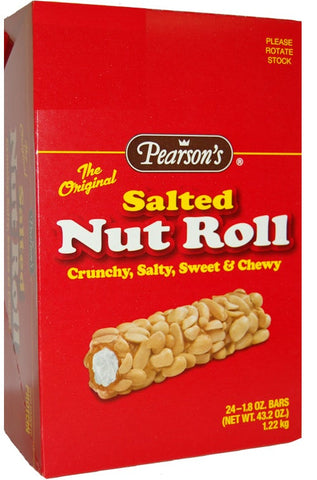 Pearsons Salted Nut Roll Bar, 1.8 Ounce -- 288 per case.