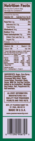 Pearson Candy Mint Patties with Real Chocolate, 12 Ounce -- 12 per case.