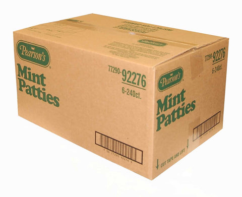 Pearson Candy Mint Patties Display Case - 4 Pound -- 6 per case.