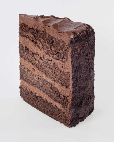 Alden Merrell Desserts 4 Layer Towering Chocolate Cake, 160 Ounce.