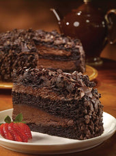 Alden Merrell Desserts Triple Fudge Chocolate Cake -- 2 per case.