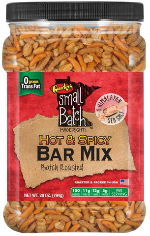 Gurleys Hot and Spicy Bar Mix, 28 Ounce -- 6 per case