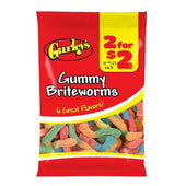 2 For $2 Gummy Brite Worms, 3.75 Ounce - 12 per pack -- 2 packs per case