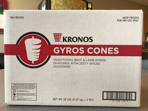 Kronos Uncooked Gyro-Trad Cone, 10 Pound -- 2 per case