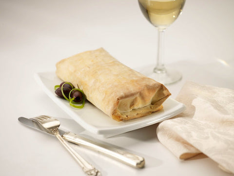 Kronos Frozen Spanakopita - Spinach and Feta Fillo Pie, 8 Ounce -- 30 per case.