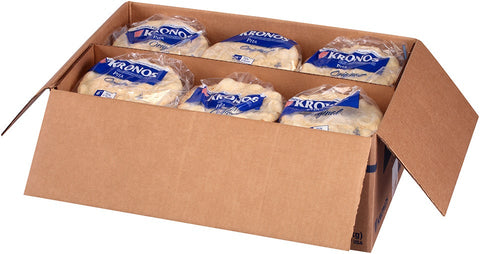 Kronos Frozen Original Flat Authentic Pita Bread, 6 inch -- 120 per case.