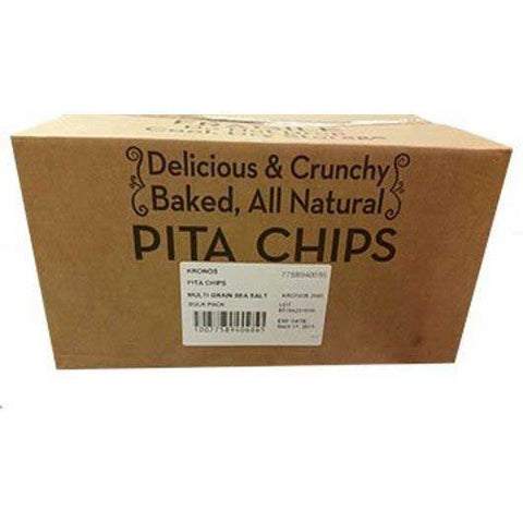 Kronos Multi Grain Sea Salt Pita Chips - Bulk, 14 Pound