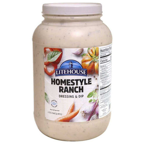 Litehouse Premium Homestyle Ranch Dressing, 1 Gallon -- 2 per case