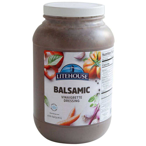 Litehouse Premium Balsamic Vinaigrette Dressing, 1 Gallon -- 2 per case