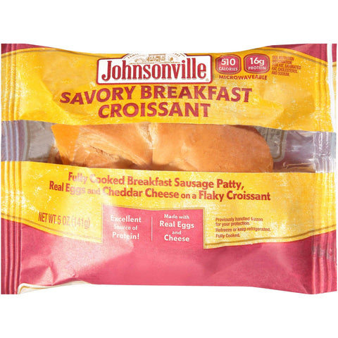 Johnsonville Savory Breakfast Croissant, 5 Ounce -- 12 per case