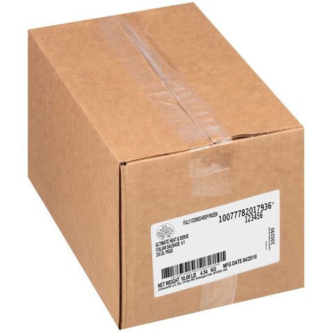 Johnsonville 4:1 Heat and Serve Ultimate Italian Sausage, 5 Pound -- 2 bags per case.
