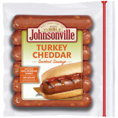Johnsonville Turkey with Cheddar Smoked Sausage, 13.5 Ounce -- 10 per case.