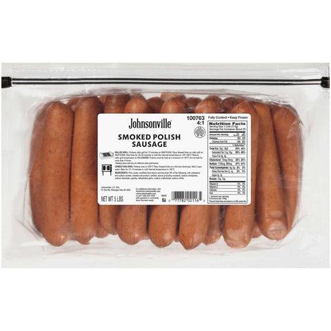 Johnsonville Skinless Polish Sausage, 5 Pound -- 2 per case.