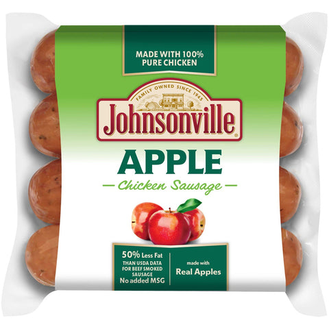 Johnsonville Apple Smoked Chicken Sausage, 12 Ounce -- 8 per case.