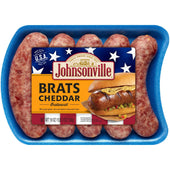 Johnsonville Cheddar Bratwurst, 19 Ounce -- 12 per case.