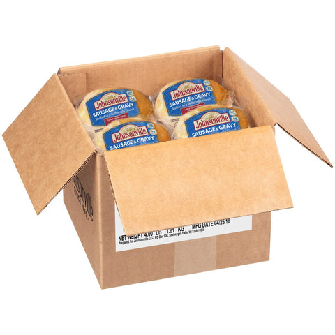 Johnsonville Sausage and Gravy Stuffed in a Buttermilk Biscuit, 4 Ounce -- 16 per case.