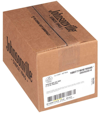 Johnsonville Cooked Beef Hot Dog Link, 5 Pound 2 per case