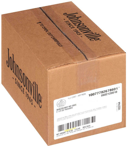 Johnsonville 5:1 Cooked Beef Hot Dog Links, 5 Pound Bag -- 2 per case