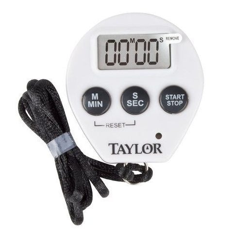 Taylors Chrome Digital Timer with Memory, 0.8 inch LCD Readout -- 6 per case.