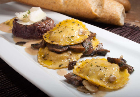 Louisa Foods Chianti Braised Beef Short Rib Ravioli Pasta, 5 Pound Bag -- 2 per case