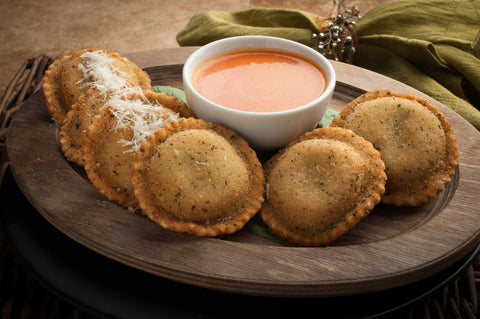 Louisa Breaded Portabello Mushroom and Cheese Ravioli, 5 Pound -- 2 per case