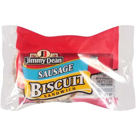 Jimmy Dean Jumbo Sausage Biscuit, 3.5 Ounce -- 12 per case.